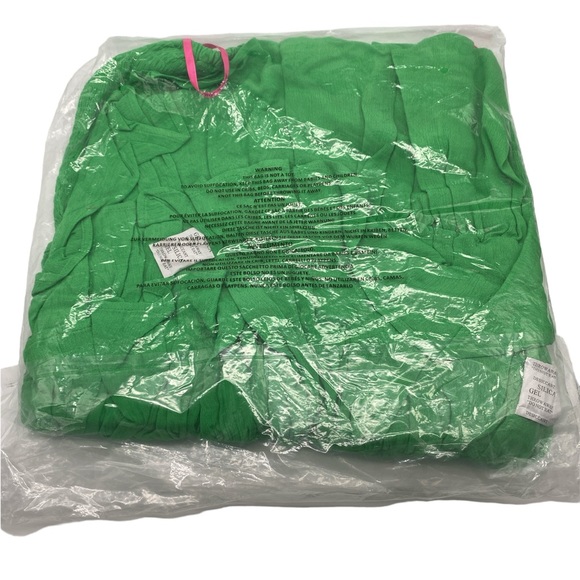 Betsey Johnson Green Smocked Ruffled Tiered Strapless Mini Dress NWT - Picture 3 of 7